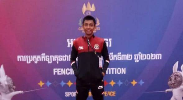Nuraya Kadafie, atlet anggar asal Kalbar mewakili Indonesia di SEA Games 2023. Foto: Dok. Istimewa