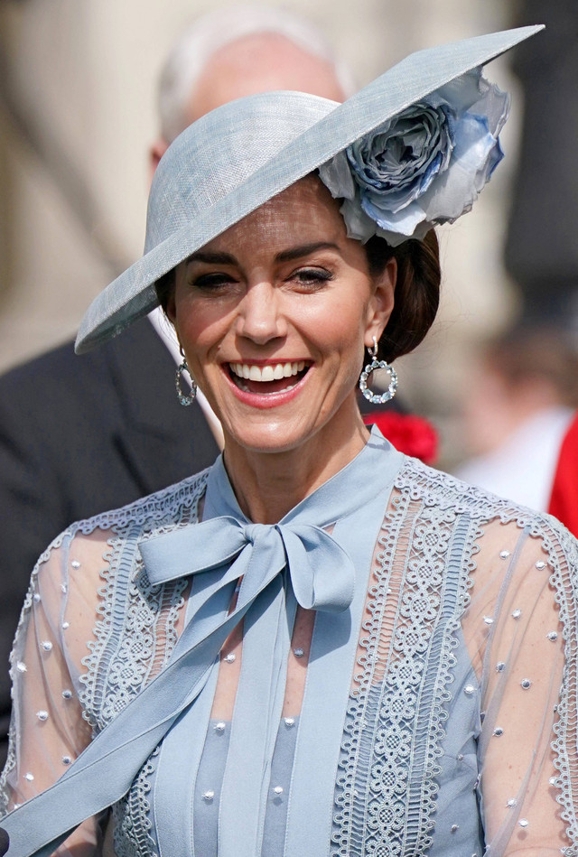 Putri Wales Inggris Kate Middleton menghadiri Pesta Kebun di Istana Buckingham di London pada 9 Mei 2023. Foto: Jonathan Brady / POOL / AFP