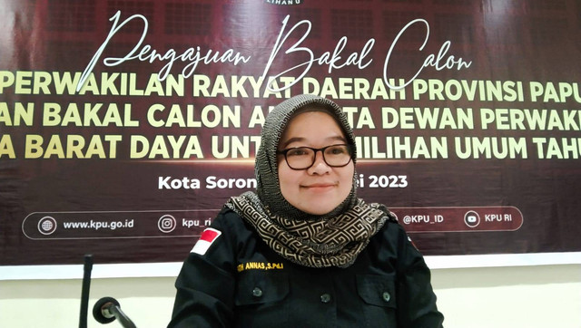 Pelaksana tugas Ketua KPU Papua Barat Daya, Fatmawati. Dok: kumparan.