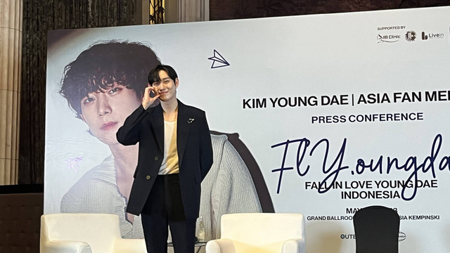Konferensi pers Kim Young Dae di Hotel Kempinski Jakarta, Sabtu (13/5). Foto: Nada Meita/kumparan