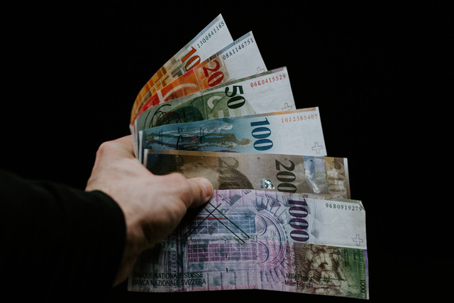Ilustrasi Mata Uang Swiss, sumber foto (Claudio Schwarz) by unsplash.com