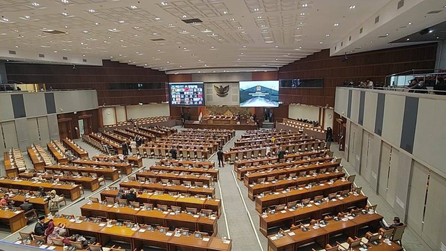 Rapat Paripurna Pembukaan Masa Persidangan V Tahun Sidang 2022-2023, Selasa (16/5/2023). Foto: Zamachsyari/kumparan