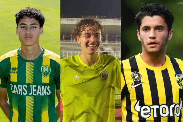 Pemain keturunan Indonesia, Rafael Struick, Jim Croque dan Kaya Symons. Foto: Dok. Istimewa