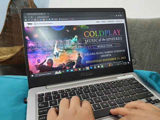 Ilustrasi war tiket Coldplay. Foto: Fitra Andrianto/kumparan