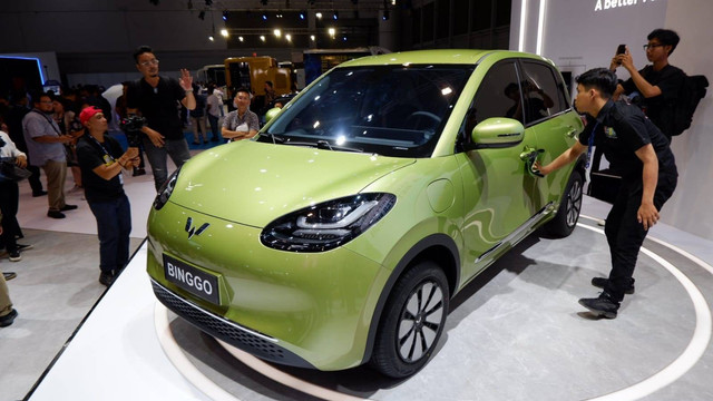 Mobil listrik Wuling Binggo diperkenalkan di Indonesia, Rabu (17/5/2023). Foto: Aditya Pratama Niagara/kumparan