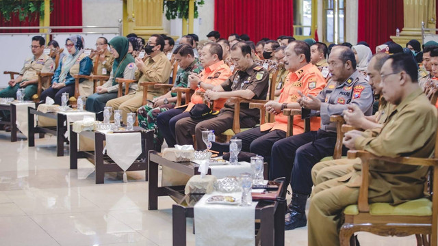 Pembukaan pelatihan manajemen kebencanaan bagi BPBD di Pendapa Wahya Wibawa Graha, Jember, Jatim.  Foto: Dok Pemkab Jember