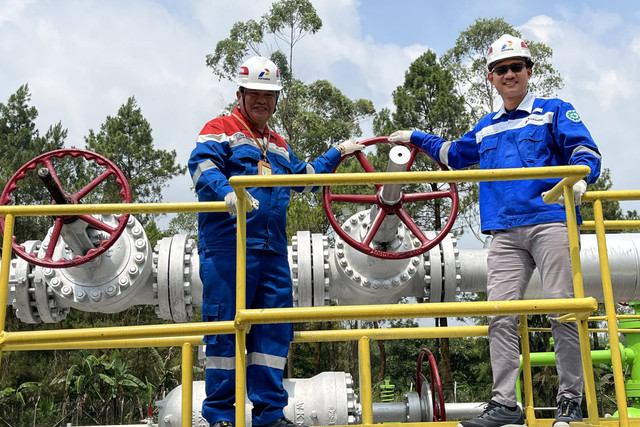 Pembangkit listrik panas bumi area Kamojang milik Pertamina Geothermal Energy. Foto: Muhammad Darisman/kumparan
