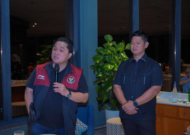 Ketua Komite Olimpiade Indonesia (NOC Indonesia), Raja Sapta Oktohari, diusung para Federasi Nasional (NF) termasuk Erick Thohir untuk lanjut memimpin NOC Indonesia periode 2023-2027. Foto: NOC Indonesia