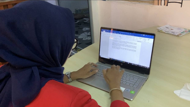 Dokumentasi Pribadi Potret Penulisan Naskah Berita Online