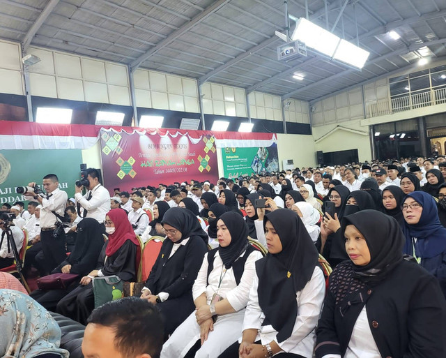 Kementerian Agama bekerjasama dengan Konjen RI di Jeddah menggelar Bimbingan Teknis (Bimtek) bagi 768 tenaga pendukung Petugas Penyelenggara Ibadah Haji (PPIH) Arab Saudi. Foto: Humas Kementerian Agama