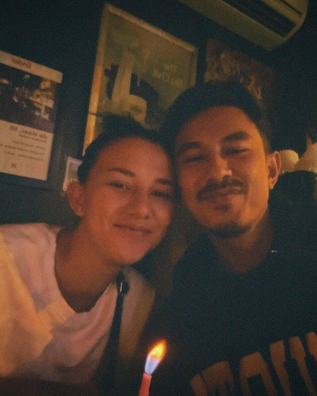 Fandy Christian dan Dahlia Poland. Foto: Instagram/@fandych