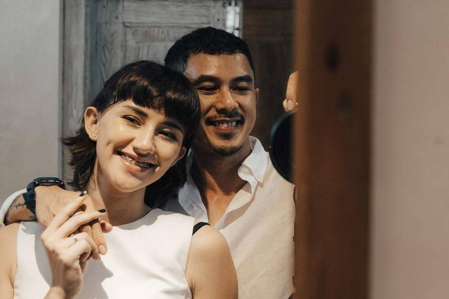 Fandy Christian dan Dahlia Poland. Foto: Instagram/@fandych