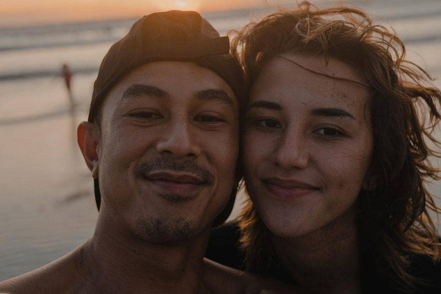 Fandy Christian dan Dahlia Poland. Foto: Instagram/@fandych