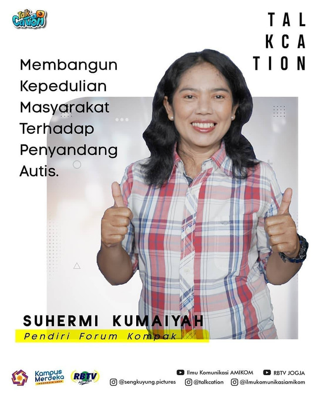 Narasumber Suhermi Kumaiyah. (sumber: https://www.instagram.com/p/CQ_FHqWLlo4/?igshid=MzRlODBiNWFlZA=