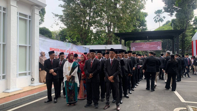 Suasana pelantikan calon Anggota KPU Provinsi di gedung KPU RI, Jalan Imam Bonjol, Jakarta, Rabu (24/5/2023). Foto: Luthfi Humam/kumparan