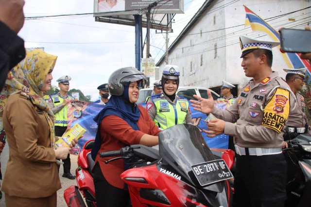 Polres Pringsewu akan kembali terapkan tilang manual. | Foto: Dok Polres Pringsewu
