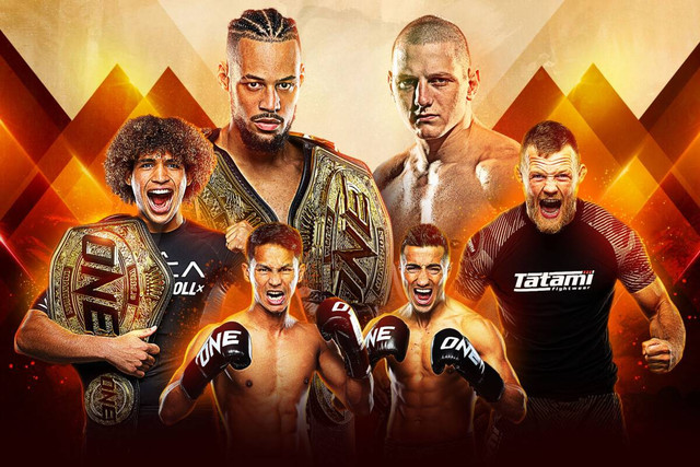 ONE Fight Night 11 pada Sabtu (10/6/2023) akan dipuncaki oleh dua laga kejuaraan dunia seni bela diri. Foto: ONE Championship