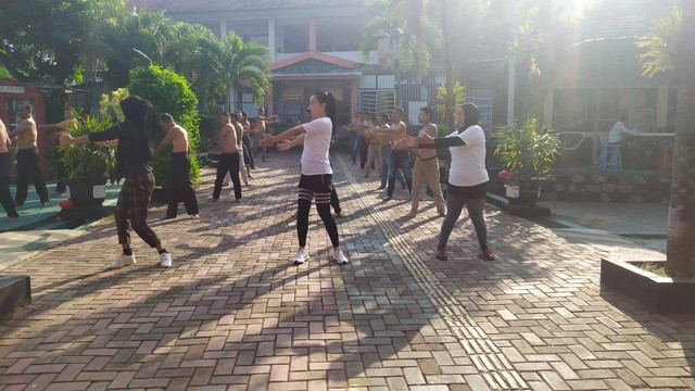 Senam pagi wbp lapas batang