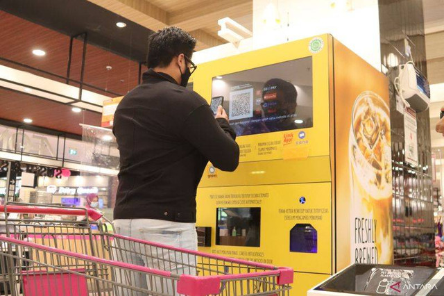 Mesin kopi pintar yang disediakan JumpStart. Foto: Istimewa