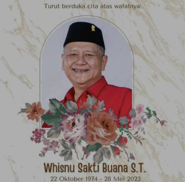 Mantan Wali Kota Surabaya Whisnu Sakti Buana Tutup Usia