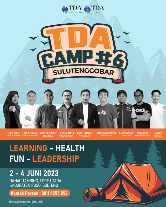 Komunitas Tangan Di Atas Sulutenggobar Akan Gelar TDA Camp