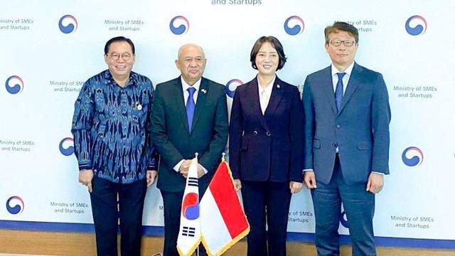 Kunjungan Menteri Koperasi dan UKM (MenkopUKM) Teten Masduki ke Korea Selatan. Foto: Kemenkop UKM