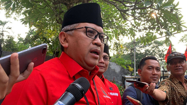 Sekjen PDI Perjuangan, Hasto Kristiyanto di DPP PDIP, Jakarta, Senin (29/5/2023). Foto: Luthfi Humam/kumparan