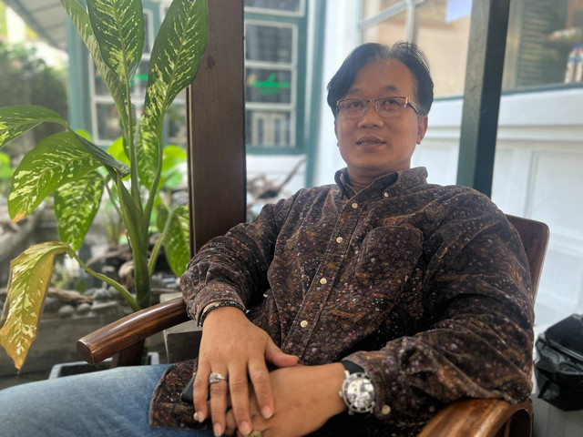 Kolektor keris asal Yogya, Rahadi Saptata Abra. Foto: ES Putra