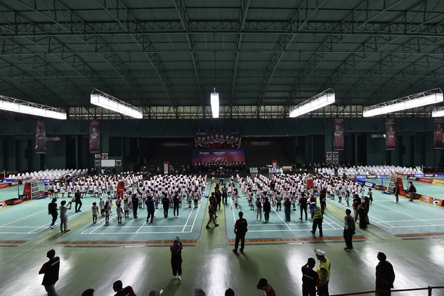 Para peserta Audisi Umum PB Djarum 2022 di GOR Djarum Kudus, Jawa Tengah. Foto: Dok. PB Djarum