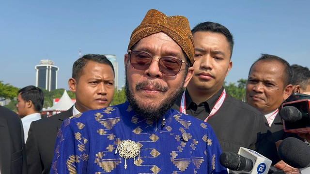 Ketua MK Anwar Usman usai upacara peringatan Hari Lahir Pancasila di Monas, Jakarta, Kamis (1/6/2023). Foto: Hedi/kumparan