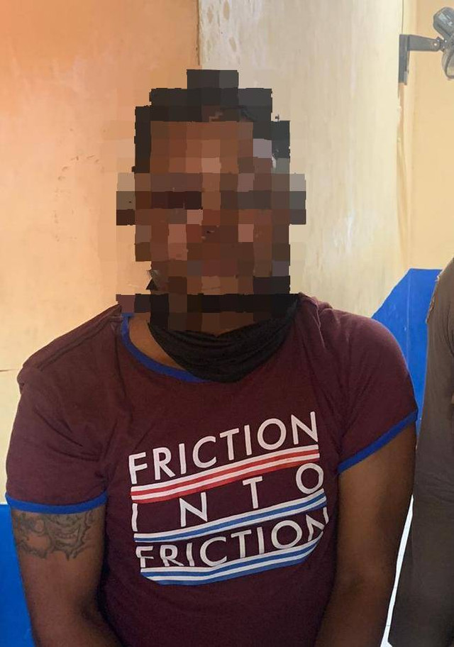 Jum (34), pelaku pembunuhan dan pemerkosaan yang diamankan Polres Barito Kuala. Foto: Dok. Istimewa