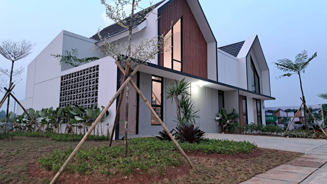 Contoh rumah yang dibangun Perumnas di Parung Panjang. Dok Perumnas. 