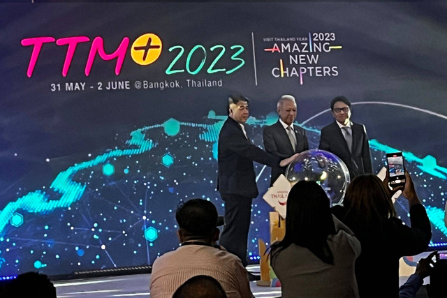 Thailand Travel Mart Plus atau TTM+ 2023 di Queen Sirikit Convention Center, Bangkok, Thailand. Foto: D.N Mustika Sari/kumparan