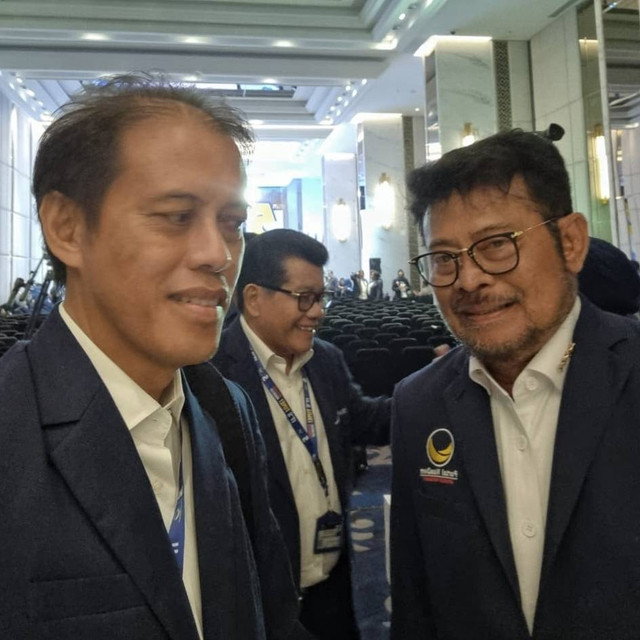 (Kiri) Hamdhani bertemu dengan Menteri Pertanian RI Syahrul Yasin Limpo di Jakarta hari ini, Sabtu (3/6/2023).  Foto: Ist/InfoPBUN