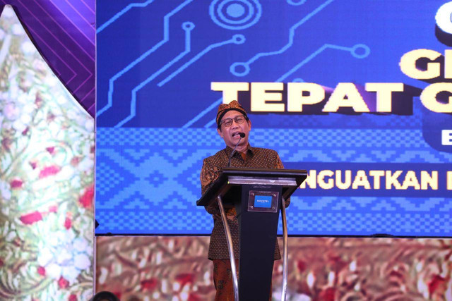 Mendes PDTT Abdul Halim Iskandar menghadiri Gala Dinner Gelar Teknologi Tepat Guna Nusantara (TTGN) ke-XXIV di Novotel, Kota Bandar Lampung, Selasa (6/6/2023) malam.  Foto: Kemendes PDTT