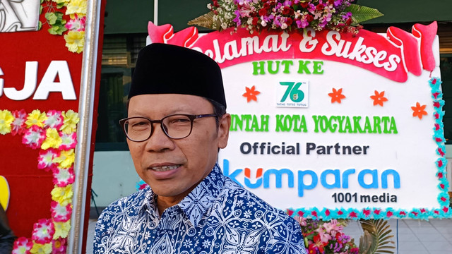Pj Wali Kota Yogyakarta Singgih Raharjo di Balai Kota Yogyakarta, Kamis (8/6/2023). Foto: Arfiansyah Panji/kumparan
