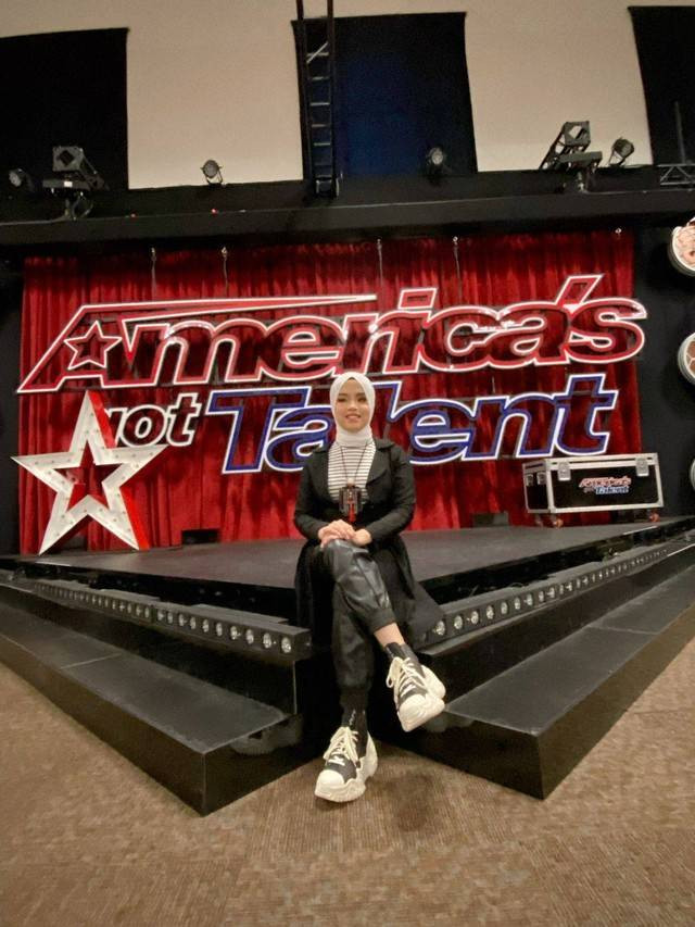 Putri Ariani di back stage America's Got Talent. Foto: Dok. Istimewa