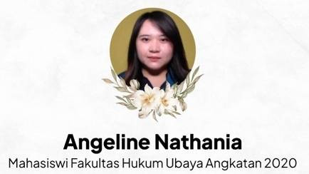 Universitas Surabaya (Ubaya) mengucapkan bela sungkawa terhadap Angeline Nathania, mahasiswinya yang meninggal akibat dibunuh dimasukkan dalam koper dan dibuang di Hutan Raden Soerjo, Gajah Mungkur, Kecamatan Pacet, Mojokerto. Foto: Humas Ubaya