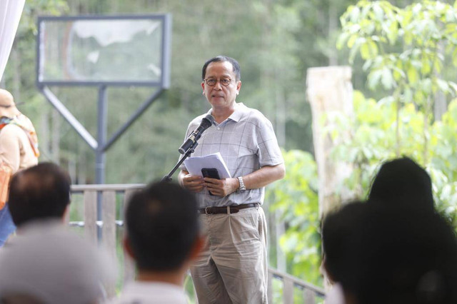 Kepala Eksekutif Pengawas Perbankan OJK Dian Ediana Rae memberikan sambutan dalam diskusi IKN di Balikpapan, Jumat (9/6/2023). Foto: Dok. OJK