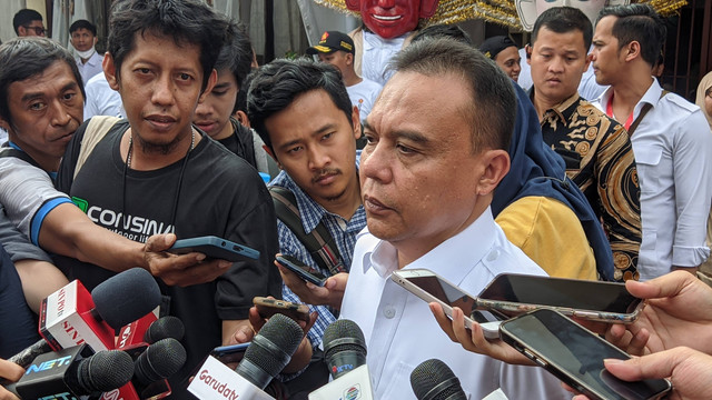 Ketua Harian DPP Partai Gerindra Sufmi Dasco Ahmad di GOR Otista, Jakarta Timur, Sabtu (10/6). Foto: Jonathan Devin/kumparan