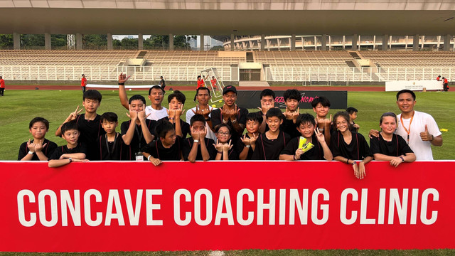 Jesse Linggard saat menyapa penggemarnya di Stadion Madya Senayan, Jakarta, Sabtu (10/6/2023). Foto: Ananta Erlangga/kumparan
