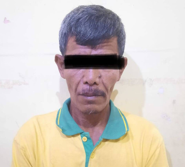 Ayah bernama Kumoro yang tega memperkosa anak kandungnya sendiri yang masih berusia 15 tahun, Foto : Istimewa
