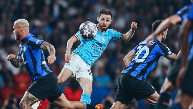 Pemain Manchester City Bernardo Silva. Foto: Instagram/@mancity