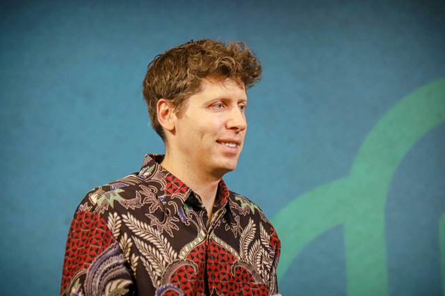 Co-Founder & CEO OpenAI, Sam Altman di Grand Ballroom Hotel Indonesia Kempinski, Jakarta, Rabu (14/6/2023). Foto: Jamal Ramadhan/kumparan