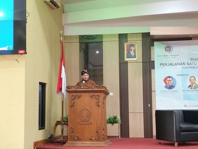 Rektor UPNVY, Mohammad Irhas Effendi. Foto: Maria Wulan/Tugu Jogja
