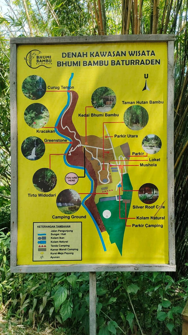 dokumentasi pribadi. denah wisata taman bumi bambu