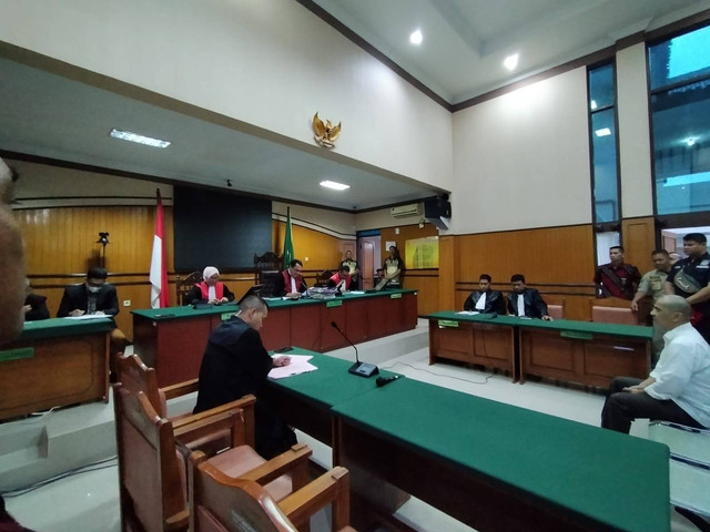 Sidang vonis sopir Audi, Sugeng Guruh Gautama Legiman, di PN Cianjur, Jumat (16/6). Dok: kumparan.