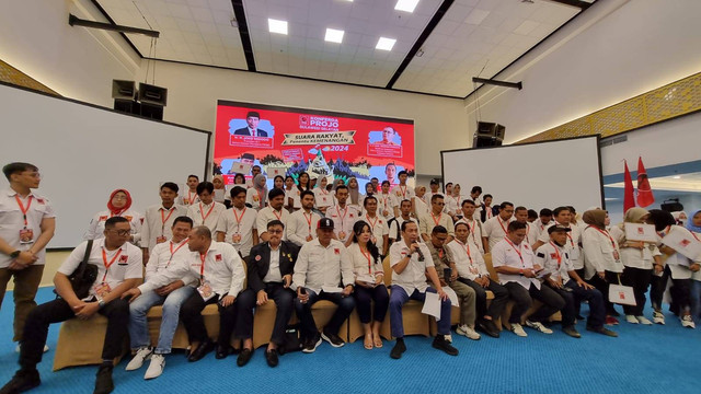 Projo Sulawesi Selatan mendukung Ketua Partai Gerindra, Prabowo Subianto untuk menjadi capres pada Pemilu 2024. Foto: Dok. Istimewa