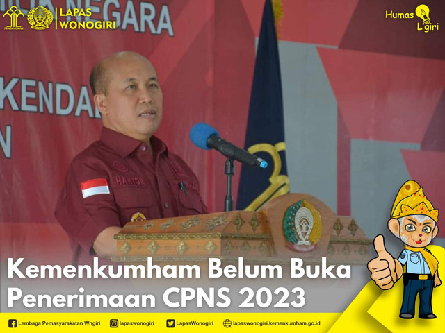 Kepala Biro Humas, Hukum, dan Kerja Sama Kemenkumham, Hantor Situmorang menyampaikan sampai detik ini belum ada pengumuman resmi penerimaan CPNS di lingkungan Kemenkumham (Dok. Humas Kemenkumham)