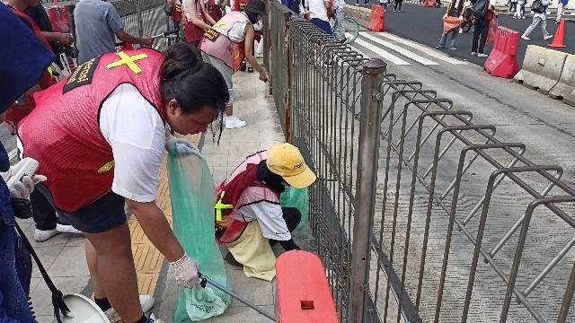 Aksi bersih bersama main cantik di car free day jakarta (18/06/2023) / Dokumentasi Pribadi